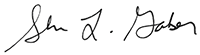 Sharon L. Gaber Signature